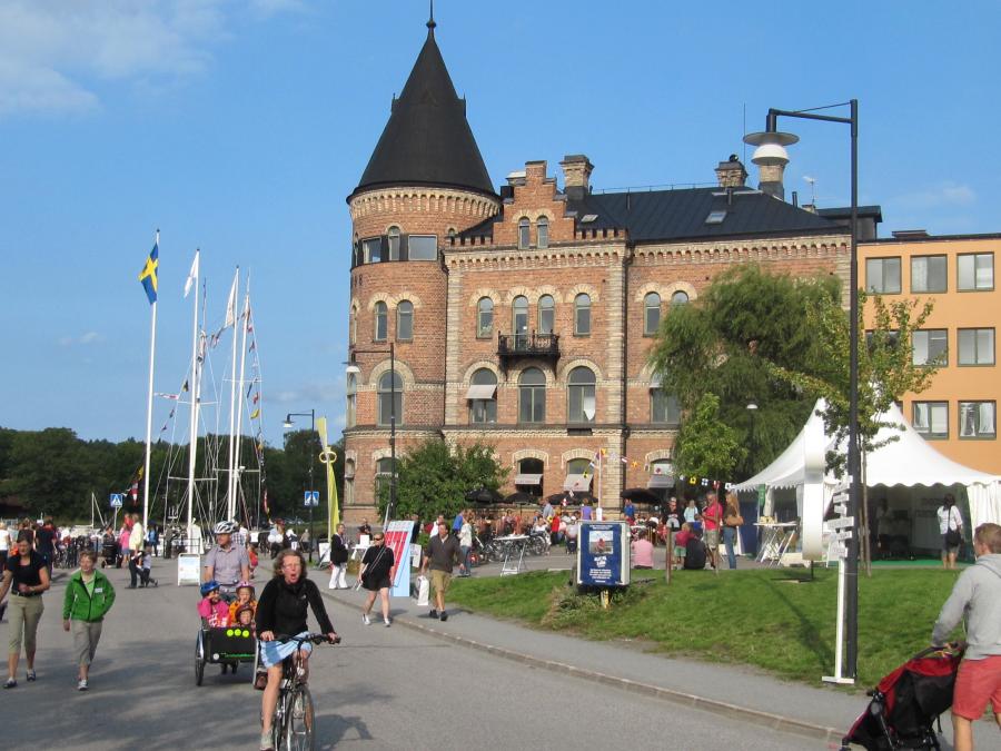 cafe tornhuset at gustavsbergs harbor