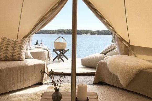 tält på svartsö logi